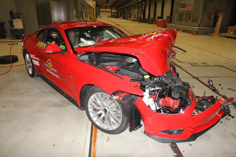 Ford Mustang тест EuroNCAP