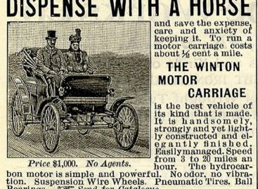 Первая автомобильная реклама – 1898 год