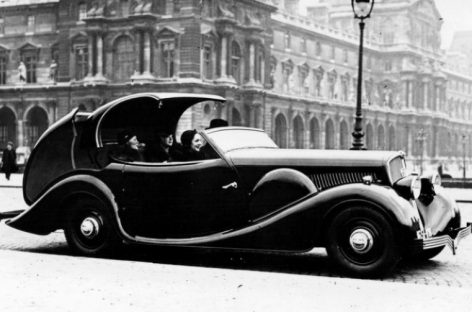 Первый автомобиль Peugeot 401 Eclipse — 1934 год