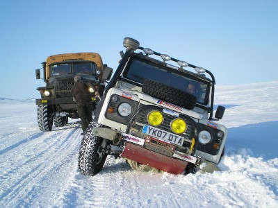 Land Rover Defender на русском севере