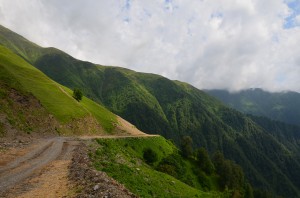 Горный перевал на пути в Тушетию