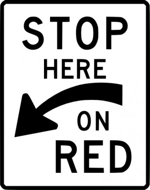 Stop here on red