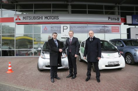 Электромобили Mitsubishi i-MiEV станут парконами