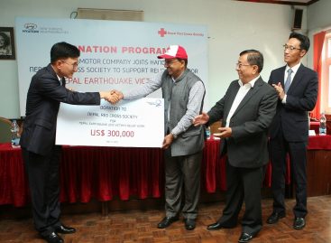 Hyundai Motor передает 300 000 долларов на оказание помощи Непалу