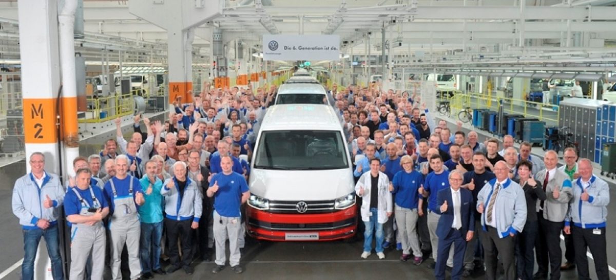 Volkswagen начал серийное производство Transporter шестого поколения