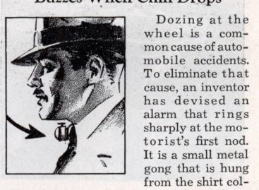 Первые системы предупреждения об усталости водителя появились в 30-е годы