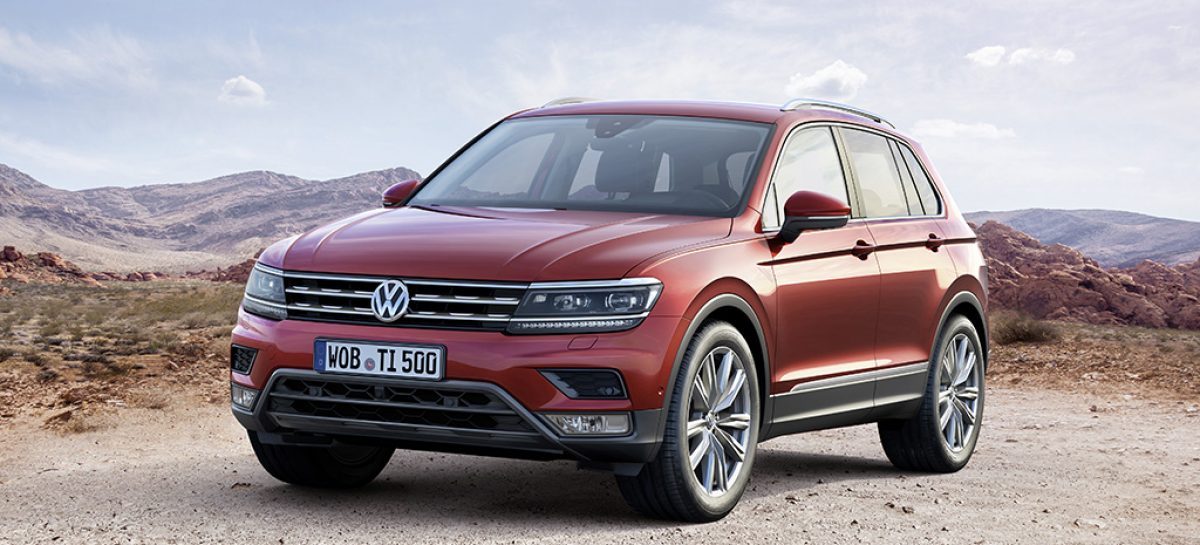 Новый Volkswagen Tiguan сможет тащить прицеп