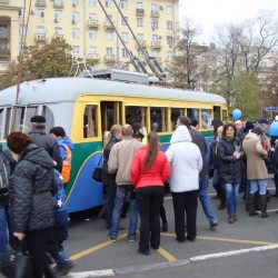 Парад троллейбусов в Москве