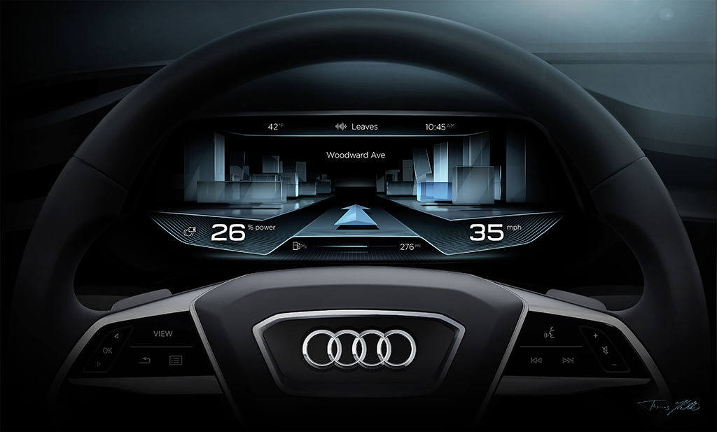 Концепт Audi h-tron quattro