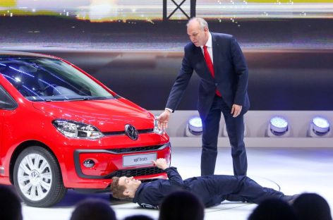 Во время презентации Volkswagen в Женеве произошел инцидент