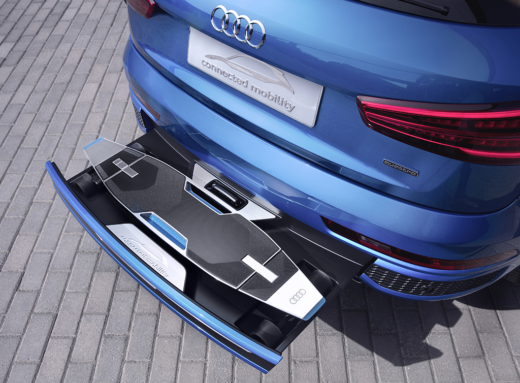 Концепткар на базе Audi Q3 с лонгбордом