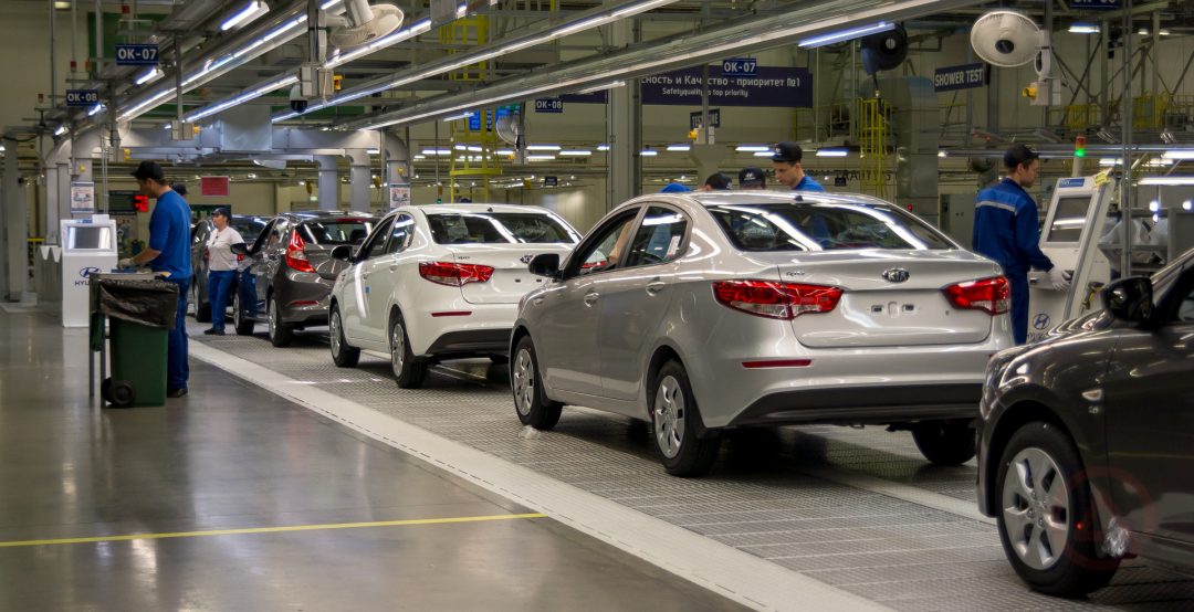 Завод Hyundai Motor Manufacturing Rus в Санкт-Петербурге