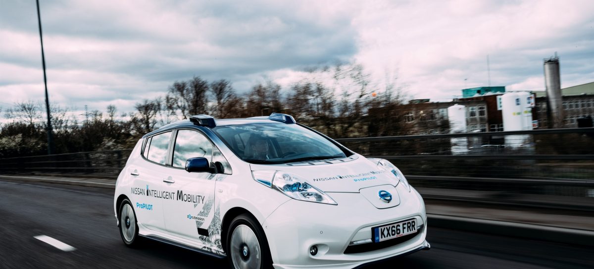 Nissan проводит тесты автомобилей с системой автономного управления на дорогах Европы
