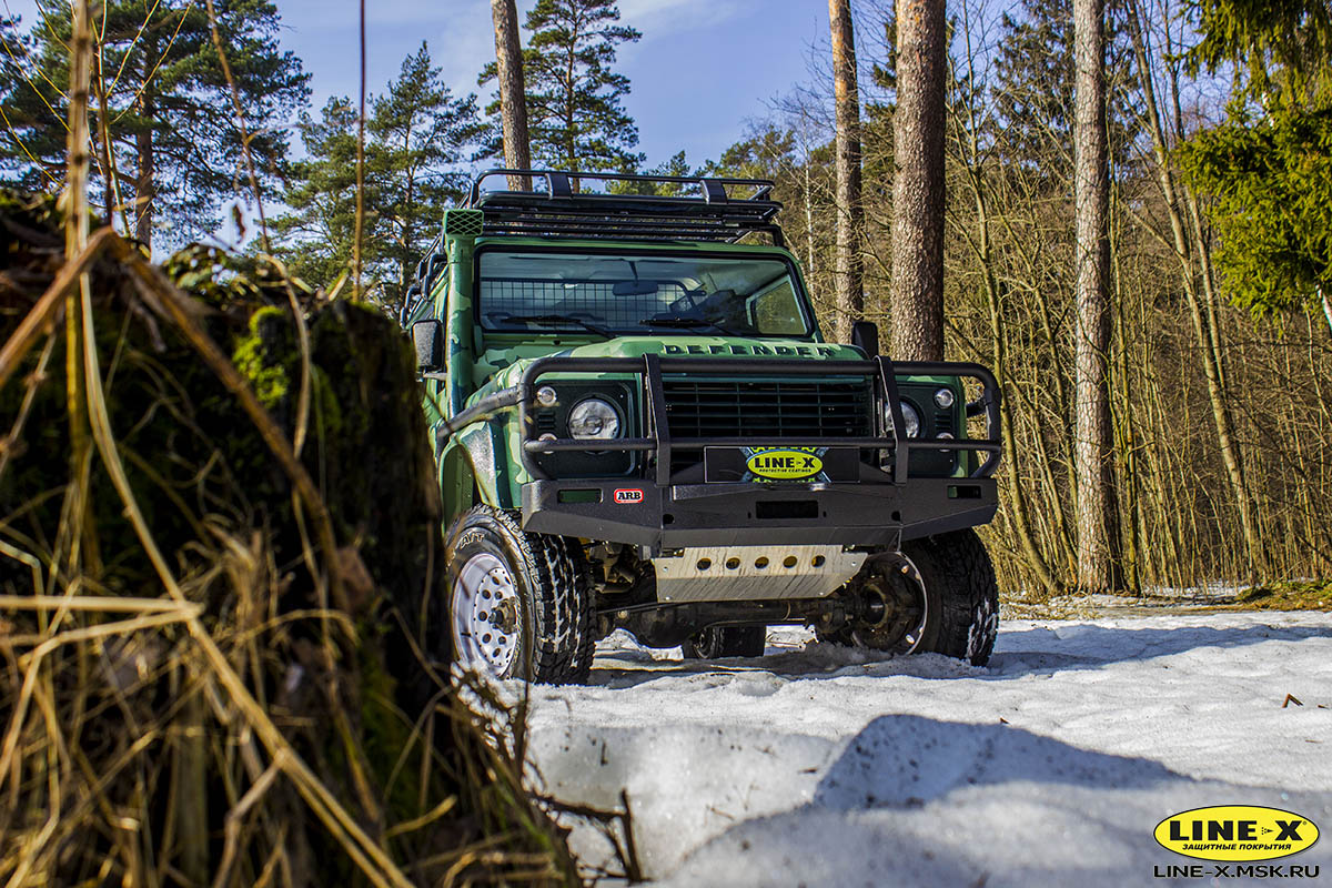 Land Rover Defender LINE-X Camo — защитная маскировка проходимца |  Наконечный Александр