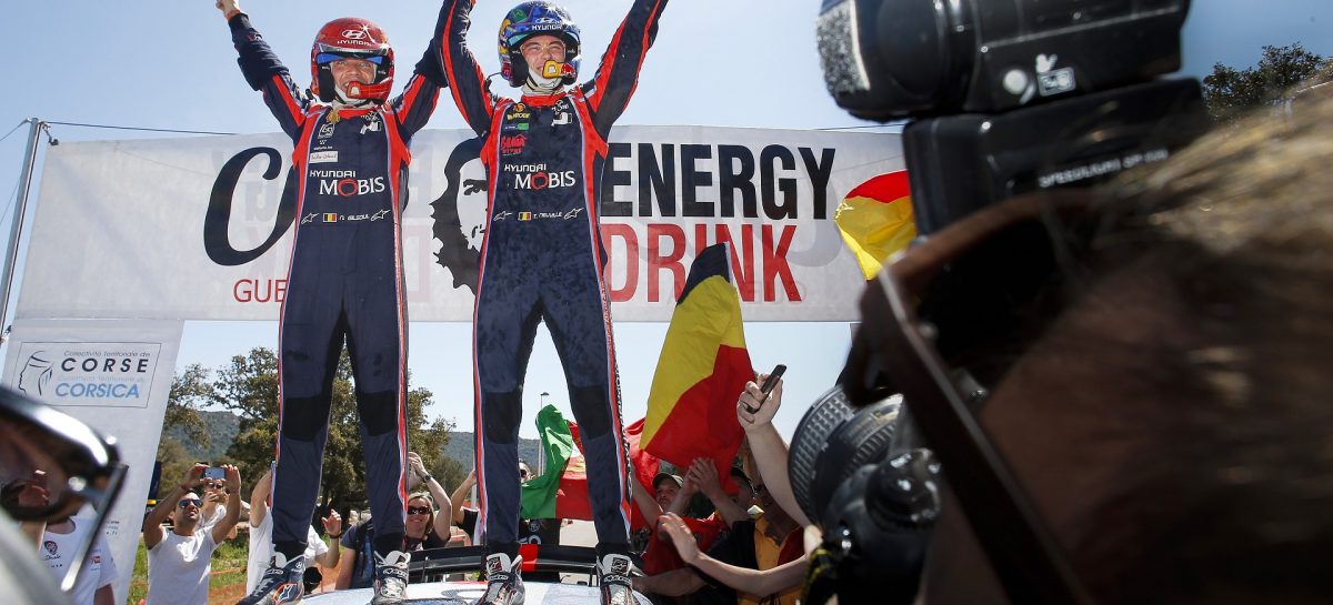 Hyundai Motorsport победила на Ралли Франции, заняв два места на подиуме