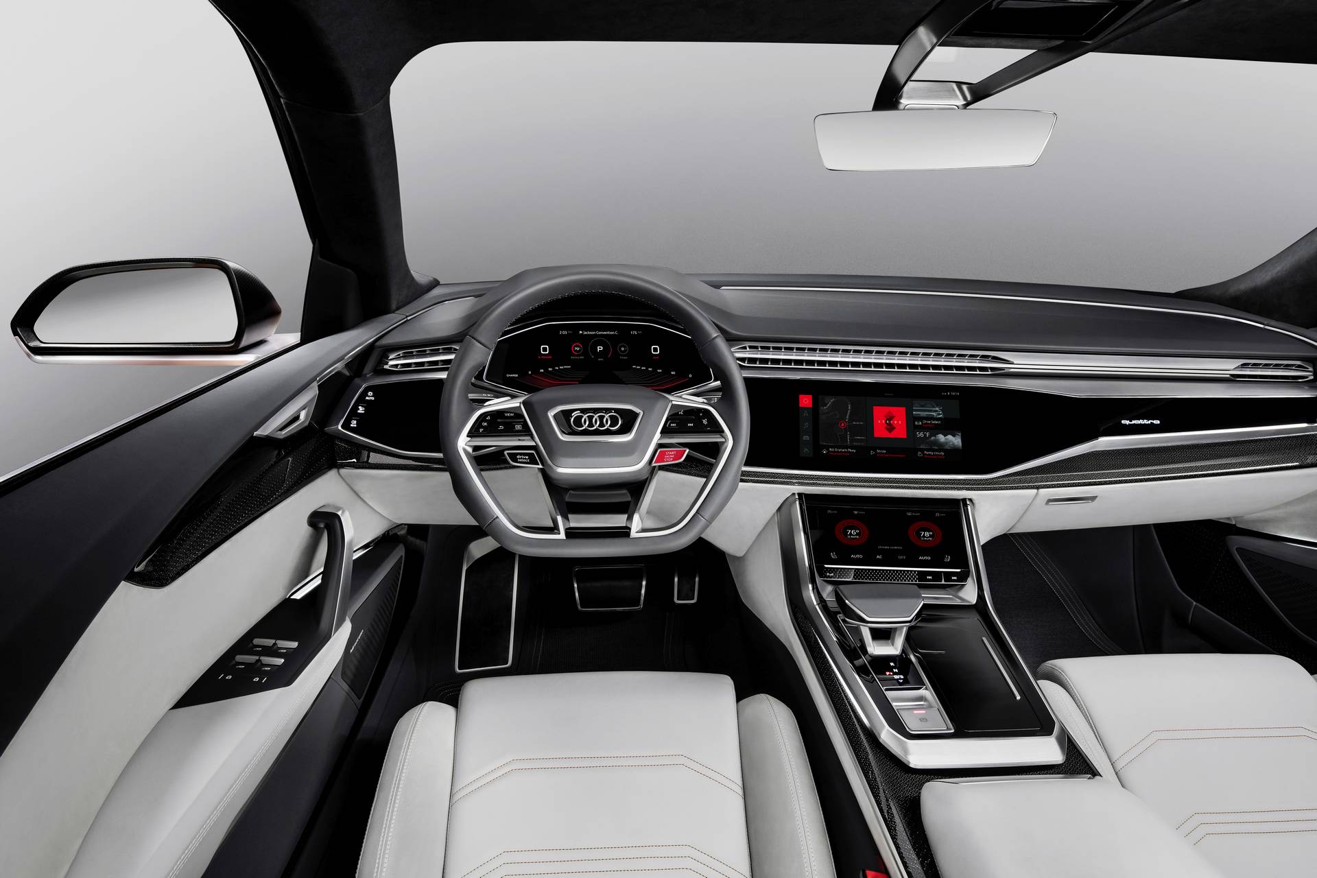 Audi Q8 sport concept с интегрированным Android.