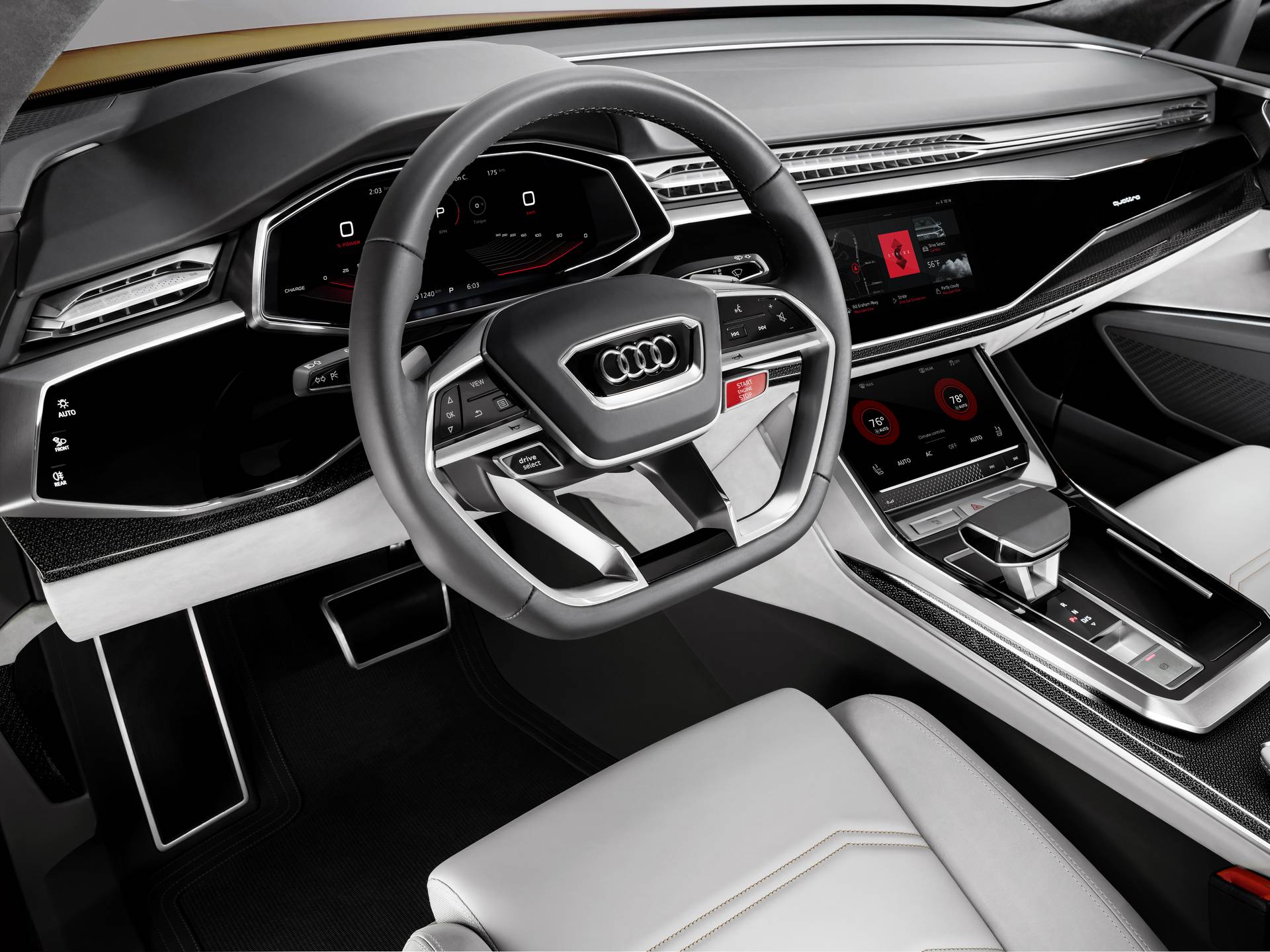 Audi Q8 sport concept с интегрированным Android