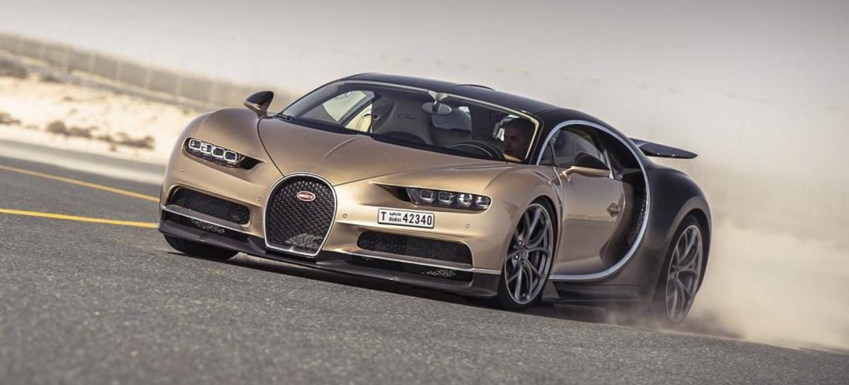 Ведущий Top Gear разогнал Bugatti Chiron почти до до 370 км/ч в аэропорту Дубая
