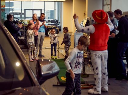 Семейный праздник, масленица и детский турнил по мини гольфу в Ауди Центр Таганка от АвтоСпецЦентра