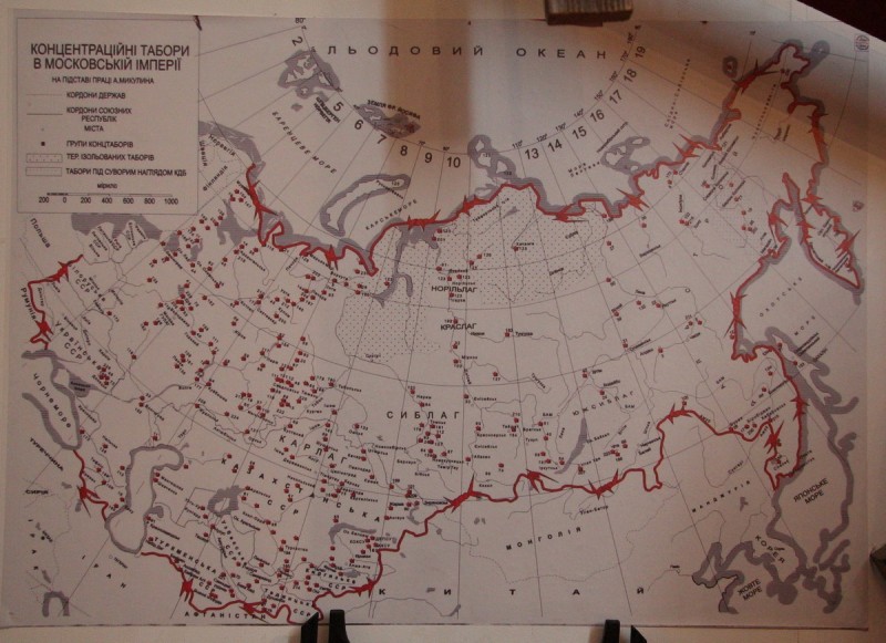 Карта лагерей СССР