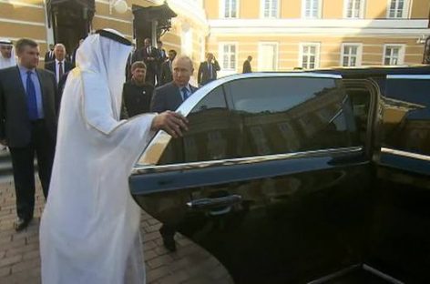 Путин похвастался лимузином Aurus перед наследным принцем ОАЭ