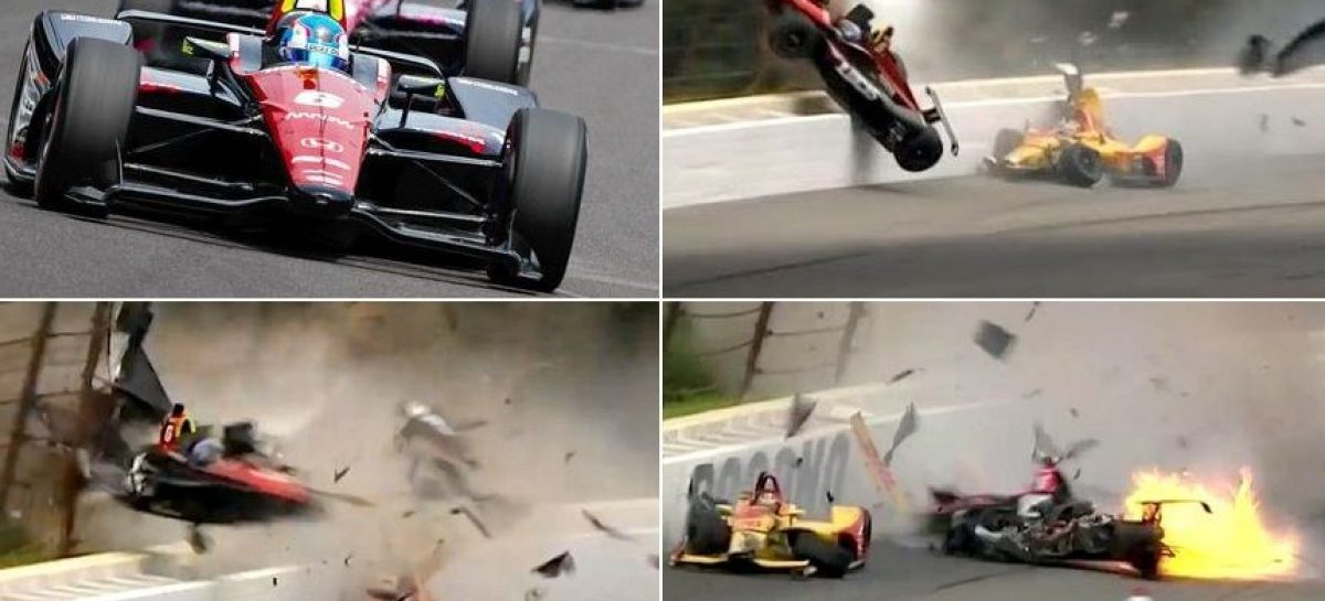 Жуткая авария на гонках в Америке (Видео!)