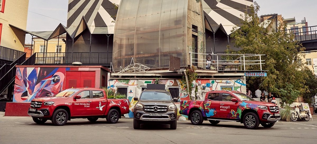 Mercedes-Benz Vans создает яркие мобильные арт-объекты на дорогах Москвы
