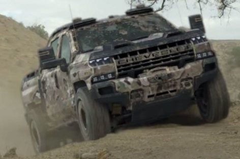 GM показало видео с пикапом Chevrolet Silverado ZH2