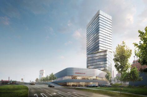 Porsche построит Design Tower и новый центр на Прагзаттель в Штуттгарте