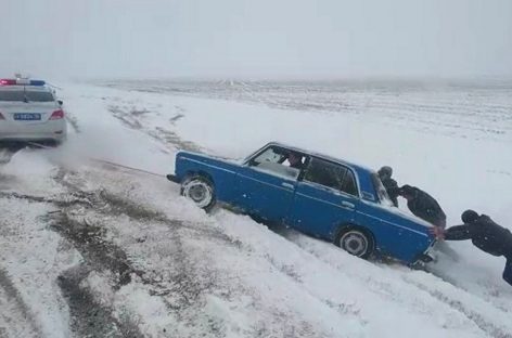Патруль ГИБДД спас замерзающего водителя