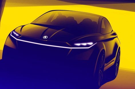 Первый электрокросс Skoda Vision iV рассекретила пресс-служба бренда