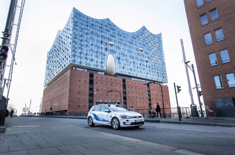 Испытания систем высокоавтоматизированного управления Volkswagen в Гамбурге