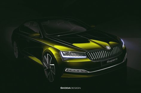 Škoda публикует первое изображение обновленного Superb