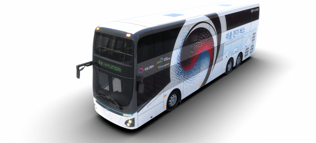 Hyundai Motor представила электрический двухэтажный автобус