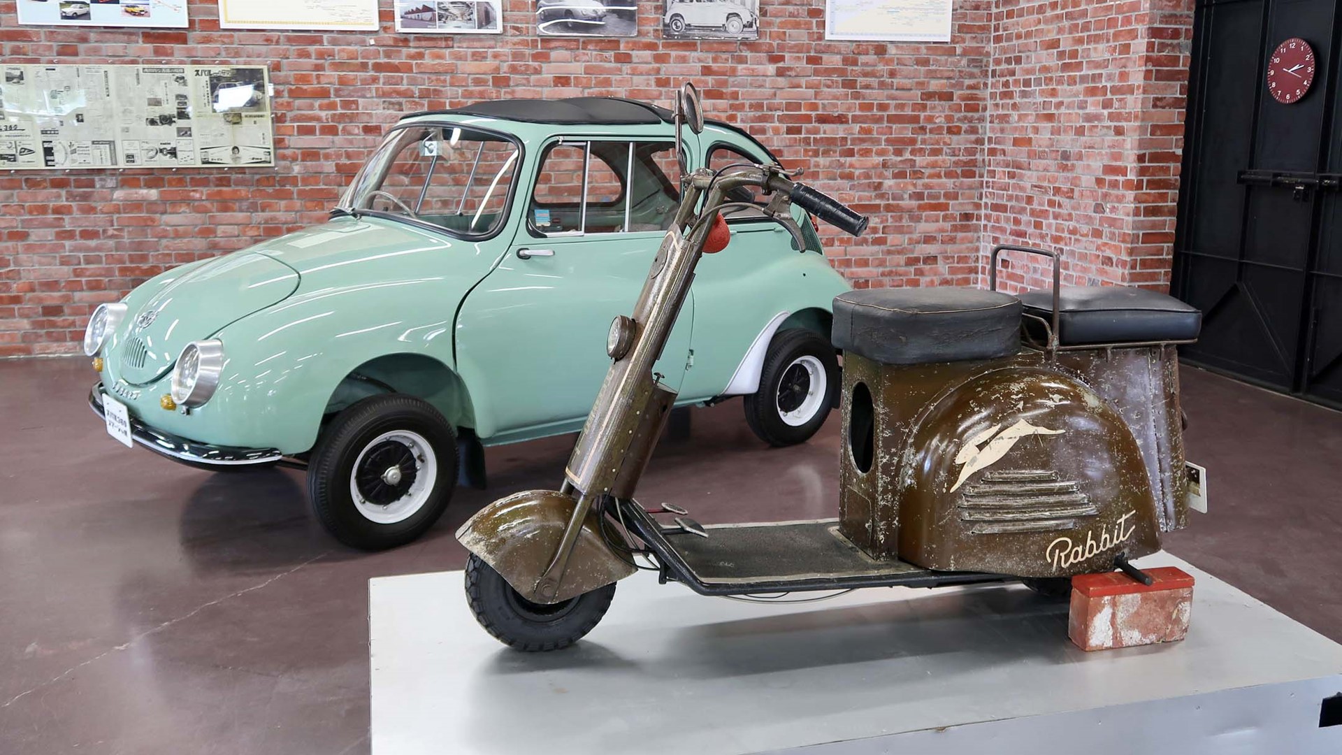 Subaru 360 and Scooter