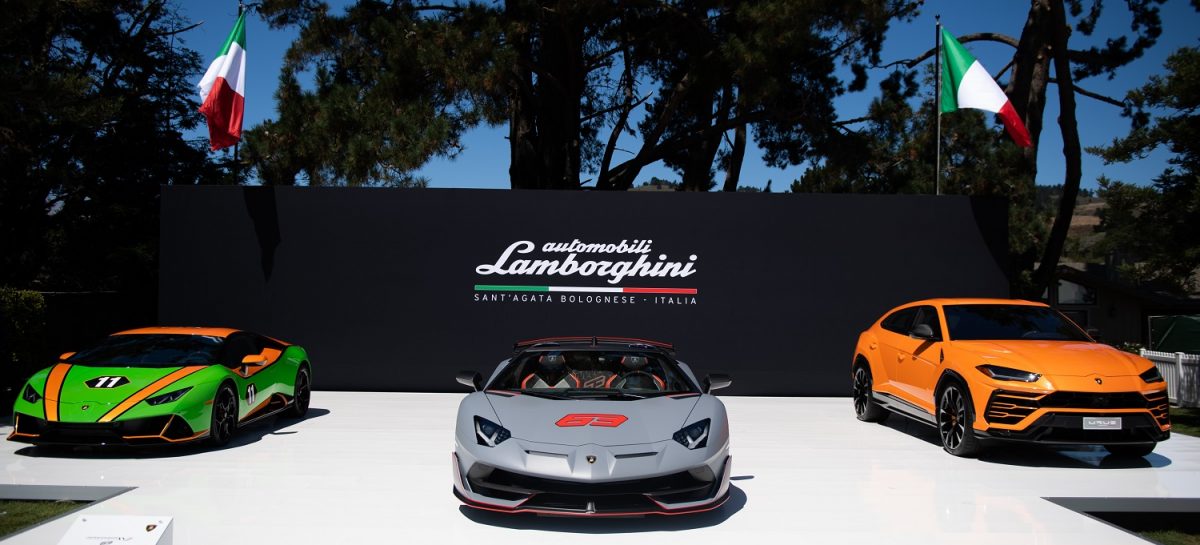Празднования Lamborghini на фестивале Monterey Car Week 2019