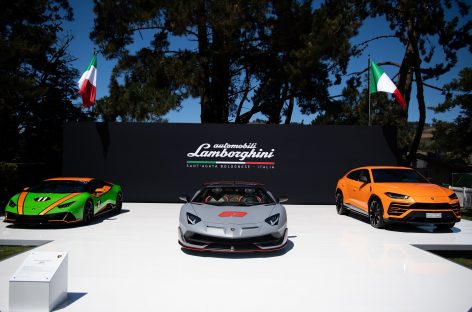 Празднования Lamborghini на фестивале Monterey Car Week 2019