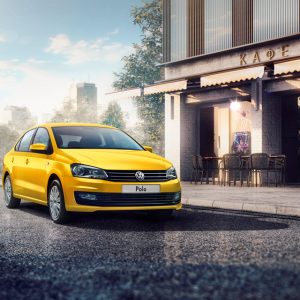 Желтый Volkswagen Polo по специальному ограниченному предложению