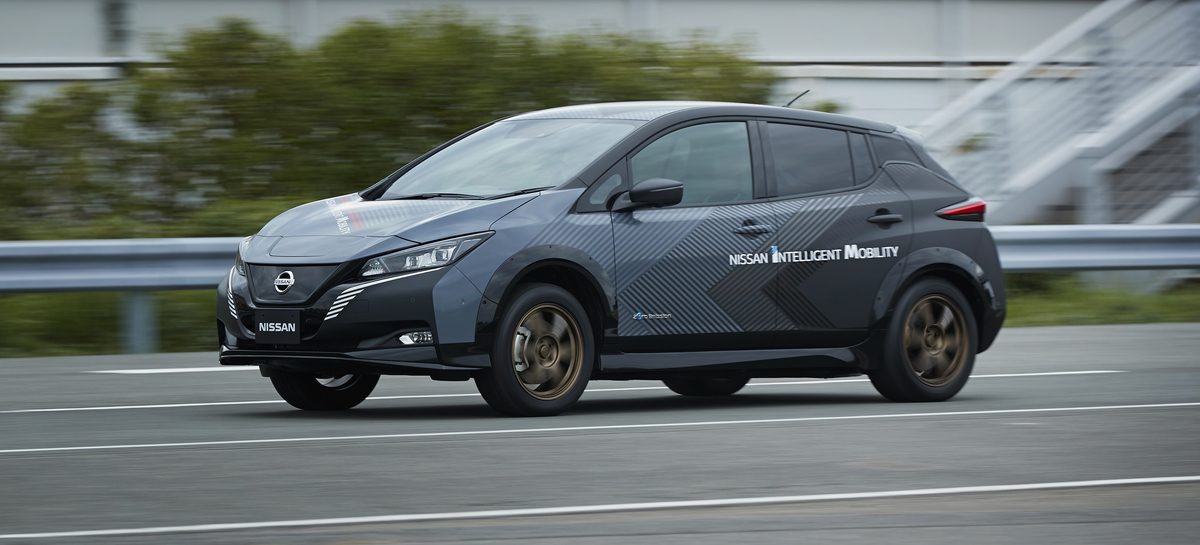 Nissan показал свой тестовый двухмоторный электромобиль