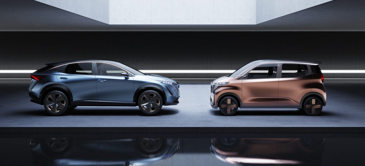 Nissan объявляет о наступлении новой эры дизайна и динамичности, представляя два электромобиля на автосалоне в Токио