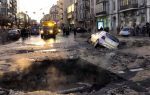 В центре Киева снова произошел апокалиптический прорыв трубы с горячей водой