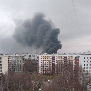 Крупный пожар на Варшавском шоссе в столице потушен