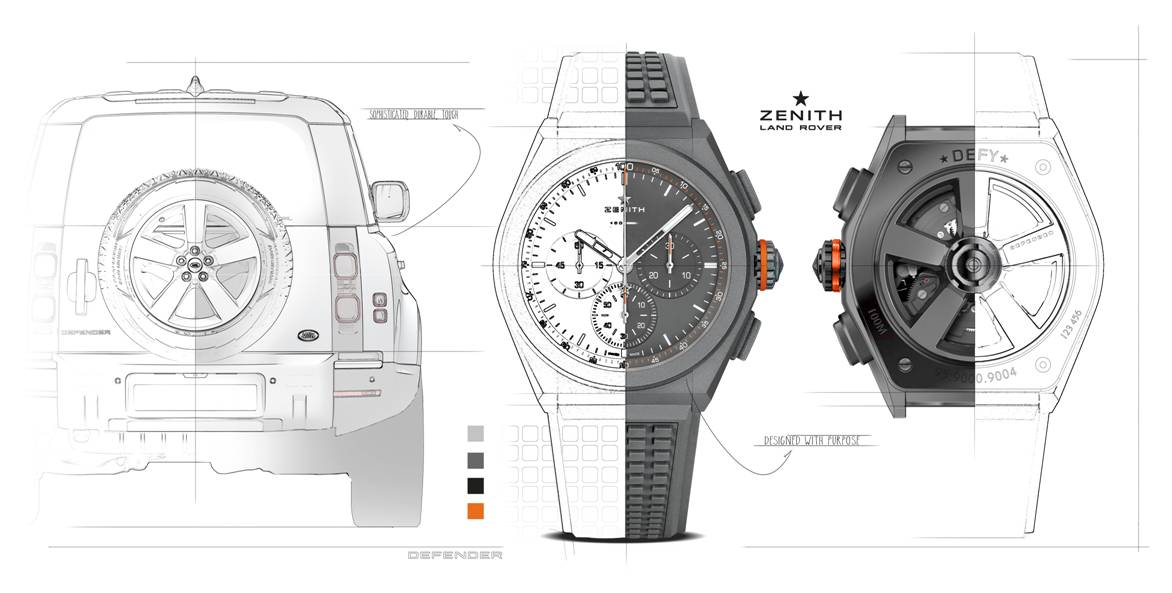 Land Rover Zenith Defy 21 Watch Graphic