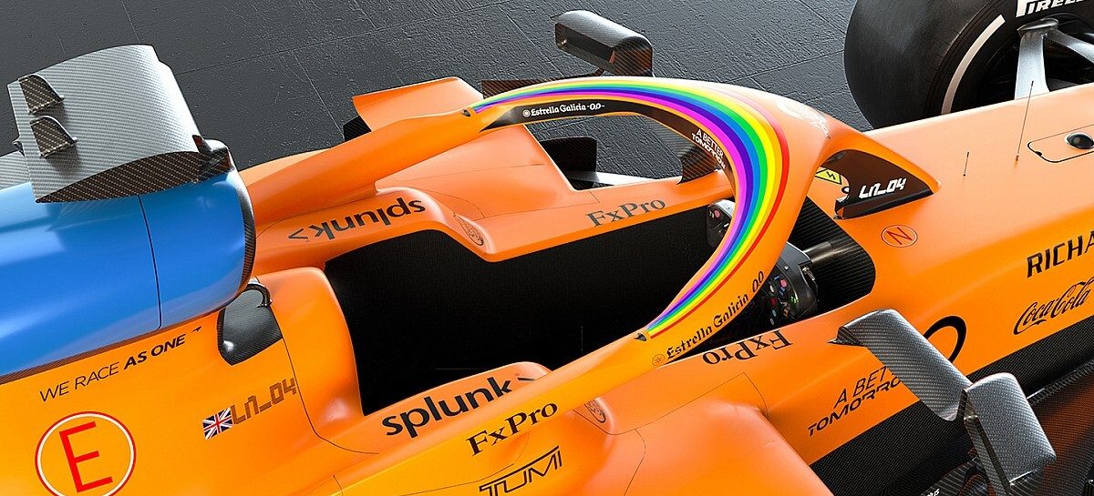 На всех болидах F1 появятся наклейки с радугой