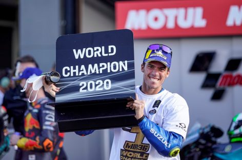 Гонщик команды Suzuki Ecstar Джоан Мир стал чемпионом сезона-2020 MotoGP
