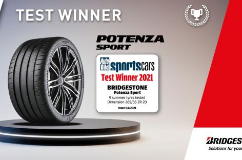 «Новая спортивная шина высшего класса»: Bridgestone Potenza Sport названа победителем теста спортивных шин 2021 года от журнала AutoBild sportscars
