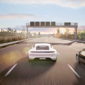Porsche Engineering разрабатывает интеллектуальный автомобиль будущего с использованием технологий игровых движков