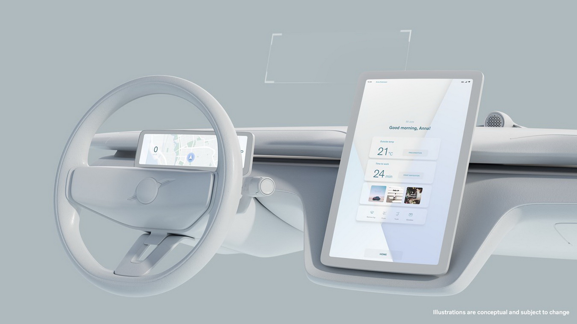 Теперь вождение Volvo станет еще безопасней с пользовательским интерфейсом Google