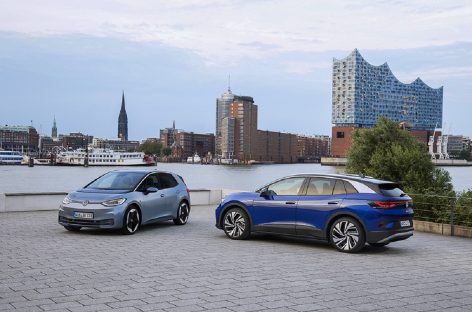 Продажи электромобилей Volkswagen в первой половине 2021 года