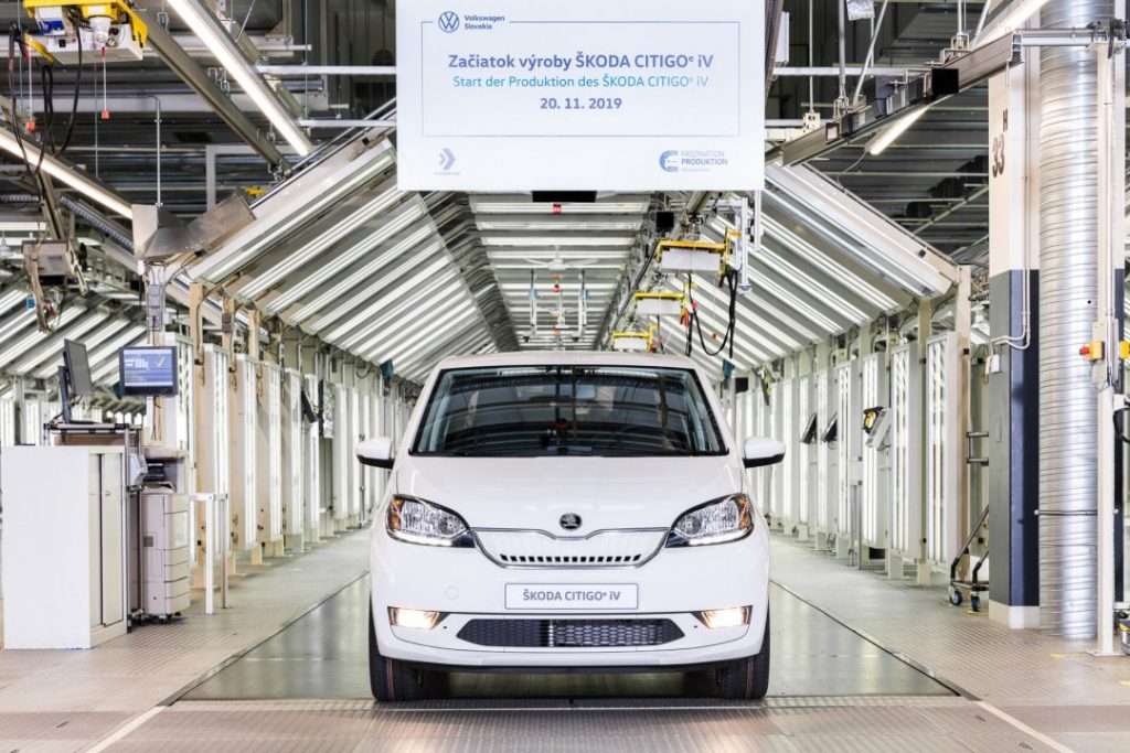 2019 год ознаменовался началом производства Škoda Citigo iV в Братиславе.